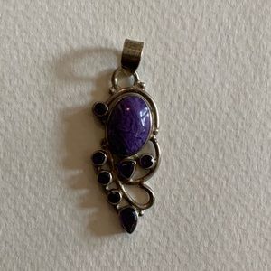 Vintage Siberian Quartz with Amethyst pendant